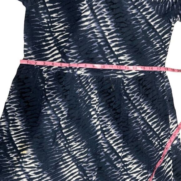 Rails Drew Tiered Midi Dress Blue Nile Tie-Dye Short Sleeve Flounce sz - Picture 6 of 10